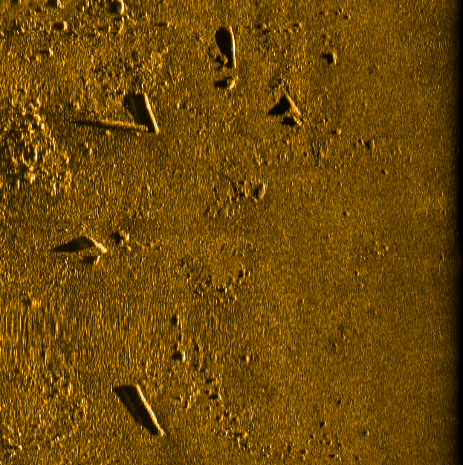 Several torpedoes on seafloor